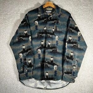 Men's Columbia river lodge Labrador retriever long sleeve button down shirt
